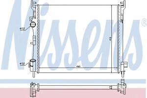 Радиатор охлаждения двигателя для моделей: RENAULT (KANGOO, CLIO,KANGOO,CLIO)
