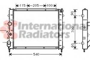 Радиатор охлаждения двигателя для моделей: RENAULT (KANGOO, KANGOO)