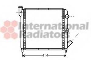 Радіатор охолодження двигуна для моделей: RENAULT (RAPID, 11,5, SUPER, 9, SUPER)
