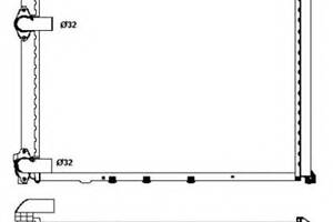 Радіатор охолодження двигуна для моделей: RENAULT (SAFRANE, SAFRANE)