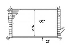 Радіатор охолодження двигуна для моделей: SAAB (9-5,9-5)