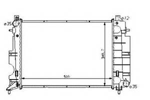 Радиатор охлаждения двигателя для моделей: SAAB (900, 900,900,9000,900,9-3,9-3)