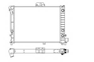Радіатор охолодження двигуна для моделей: SAAB (9000,9000)