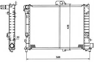 Радіатор охолодження двигуна для моделей: SAAB (9000,9000)
