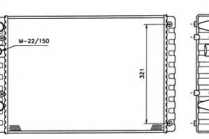 Радиатор охлаждения двигателя для моделей: SEAT (AROSA), VOLKSWAGEN (POLO,POLO,LUPO,POLO,POLO)