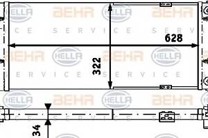 Радиатор охлаждения двигателя для моделей: SEAT (CORDOBA, IBIZA,CORDOBA), VOLKSWAGEN (POLO,POLO,CADDY)
