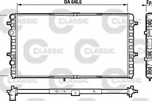 Радіатор охолодження двигуна для моделей: SEAT (INCA, CORDOBA, CORDOBA, IBIZA)