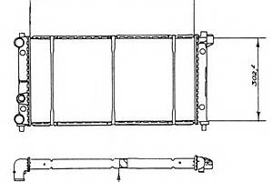 Радиатор охлаждения двигателя для моделей: SEAT (RONDA, MALAGA,IBIZA)