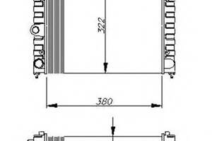 Радиатор охлаждения двигателя для моделей: SEAT (TERRA, TERRA), VOLKSWAGEN (SANTANA,DERBY,PASSAT,PASSAT,POLO,POLO,PASSA