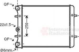 Радиатор охлаждения двигателя для моделей: SEAT (TOLEDO, LEON), SKODA (OCTAVIA,OCTAVIA), VOLKSWAGEN (GOLF,GOLF,BORA,BOR
