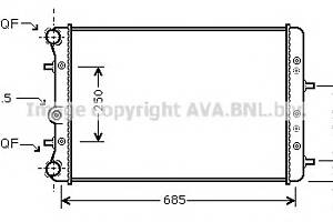 Радиатор охлаждения двигателя для моделей: SKODA (FABIA, FABIA,FABIA,FABIA)