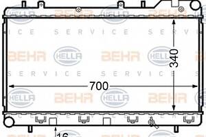 Радиатор охлаждения двигателя для моделей: SUBARU (IMPREZA, IMPREZA,IMPREZA)