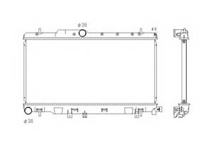 Радіатор охолодження двигуна для моделей: SUBARU (IMPREZA)
