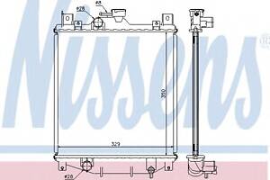 Радиатор охлаждения двигателя для моделей: SUBARU (JUSTY), SUZUKI (SWIFT,SWIFT,SWIFT)