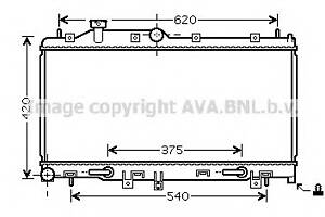 Радіатор охолодження двигуна для моделей: SUBARU (OUTBACK, LEGACY, LEGACY, FORESTER)