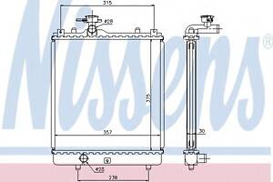 Радиатор охлаждения двигателя для моделей: SUZUKI (IGNIS)
