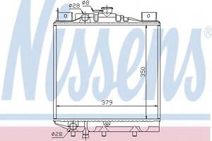 Радиатор охлаждения двигателя  для моделей: SUZUKI (SWIFT)