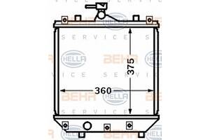 Радиатор охлаждения двигателя для моделей: SUZUKI (WAGON, IGNIS)
