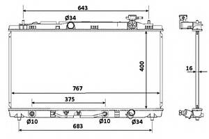 Радиатор охлаждения двигателя для моделей: TOYOTA (CAMRY)