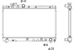 Радиатор охлаждения двигателя для моделей: TOYOTA (CELICA, CELICA,CELICA,CELICA)