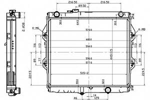 Радиатор охлаждения двигателя для моделей: TOYOTA (HILUX)