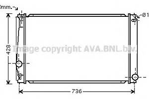 Радиатор охлаждения двигателя для моделей: TOYOTA (RAV-4)