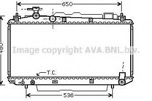 Радиатор охлаждения двигателя для моделей: TOYOTA (RAV-4)