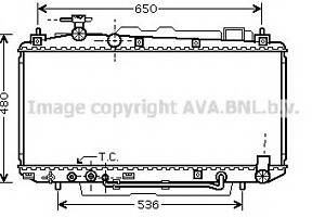 Радіатор охолодження двигуна для моделей: TOYOTA (RAV-4)