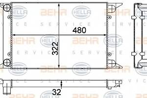 Радиатор охлаждения двигателя для моделей: VOLKSWAGEN (JETTA, SCIROCCO,SCIROCCO,PASSAT,PASSAT,GOLF,GOLF)