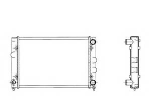 Радиатор охлаждения двигателя для моделей: VOLKSWAGEN (PASSAT, PASSAT)