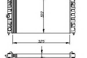 Радиатор охлаждения двигателя для моделей: VOLKSWAGEN (SANTANA, DERBY,PASSAT,PASSAT,POLO,POLO,PASSAT,POLO)