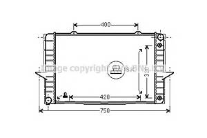 Радиатор охлаждения двигателя для моделей: VOLVO (850, V70,C70,S70,C70,850)