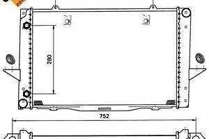 Радиатор охлаждения двигателя для моделей: VOLVO (850, V70,C70,S70,C70,850)