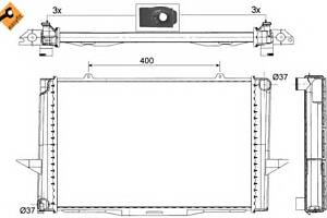 Радиатор охлаждения двигателя для моделей: VOLVO (850, V70,C70,S70,C70,850)