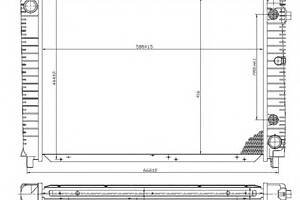 Радиатор охлаждения двигателя для моделей: VOLVO (940, 940,S90,V90,940)