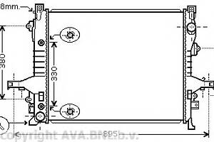 Радиатор охлаждения двигателя  для моделей: VOLVO (XC90)