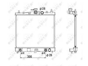 Радиатор охлаждения двигателя, NISSAN Micra 03-