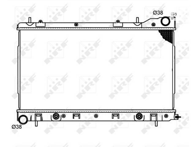 Радиатор охлаждения двигателя, SUBARU Forester 02-