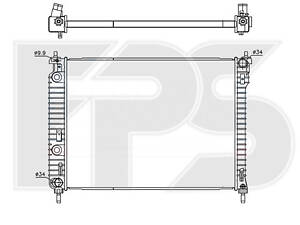 Радиатор охлаждения двигателя Chevrolet Captiva / Opel Antara (AVA) FP 17 A100