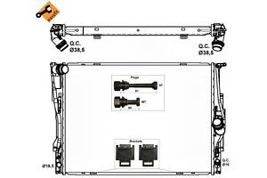 Радиатор охлаждения двигателя EASY FIT, BMW 116i 07-