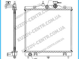 Радиатор охлаждения двигателя KIA PICANTO 2004-2008 / PICANTO 2008-2011