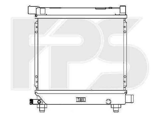 Радиатор охлаждения двигателя MERCEDES 124 1984-1996 (E-CLASS) Fps FP 46 A216 - Фото 1