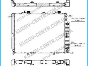 Радиатор охлаждения двигателя Mercedes E-Class 210 1995-1999 (E-CLASS)