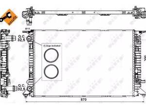 Радиатор охлаждения двигателя на A4, A5, Q5