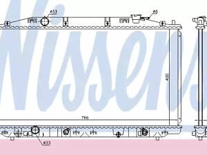 Радіатор охолодження двигуна на Accord