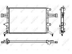 Радиатор охлаждения двигателя на Astra G