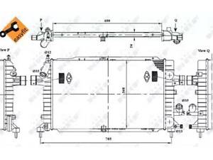 Радіатор охолодження двигуна на Astra H