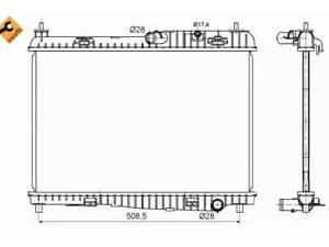Радиатор охлаждения двигателя на B-MAX, Fiesta
