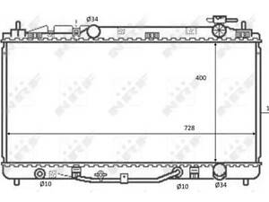 Радіатор охолодження двигуна на Camry