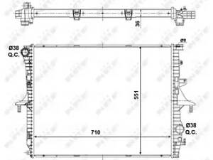 Радіатор охолодження двигуна на Cayenne, Q7, Touareg